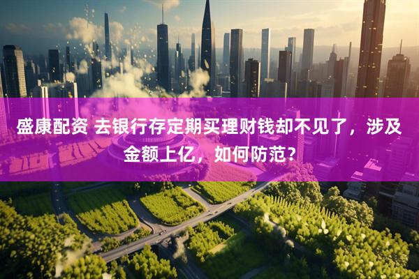 盛康配资 去银行存定期买理财钱却不见了，涉及金额上亿，如何防范？