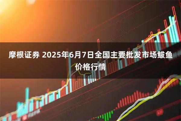 摩根证券 2025年6月7日全国主要批发市场鲅鱼价格行情